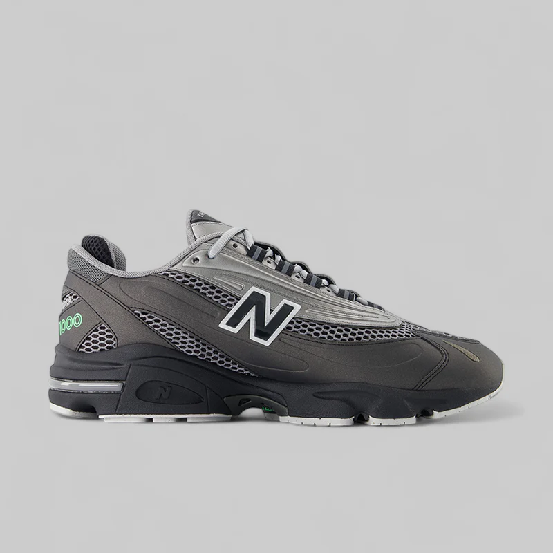 1000v1 - Dark Silver Metallic/Lime Leaf - Image 2