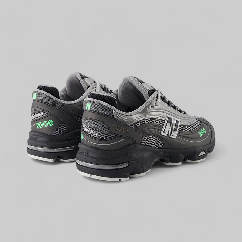 1000v1 - Dark Silver Metallic/Lime Leaf - Image 4