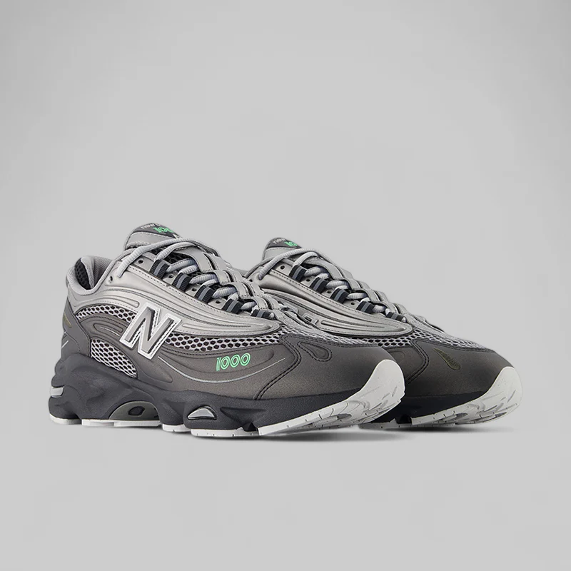 1000v1 - Dark Silver Metallic/Lime Leaf - Image 5