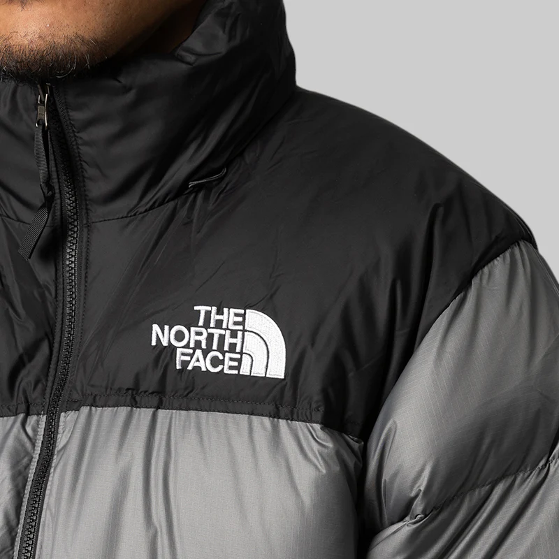 1996 Retro Nuptse Jacket - Smoked Pearl/TNF Black - Image 6