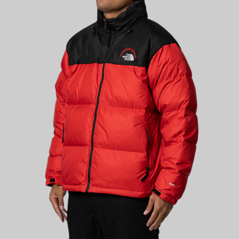 1996 Retro Nuptse Jacket - TNF Red/TNF Black - Image 2