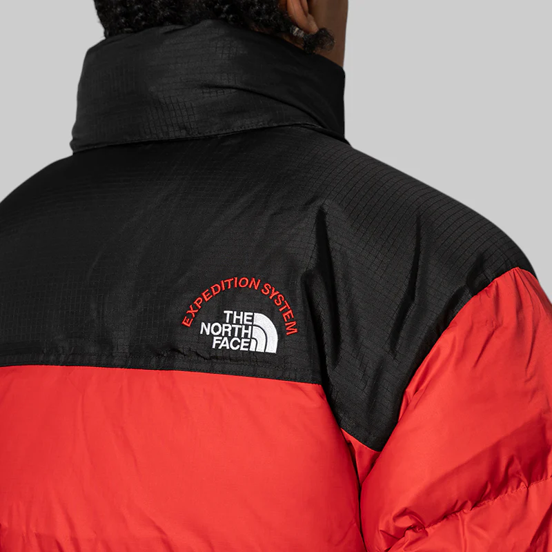 1996 Retro Nuptse Jacket - TNF Red/TNF Black - Image 5