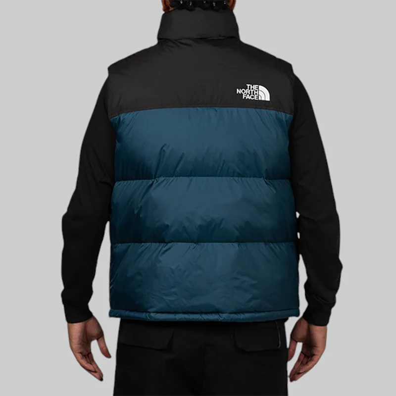 1996 Retro Nuptse Vest - Midnight Petrol/TNF Black - Image 4
