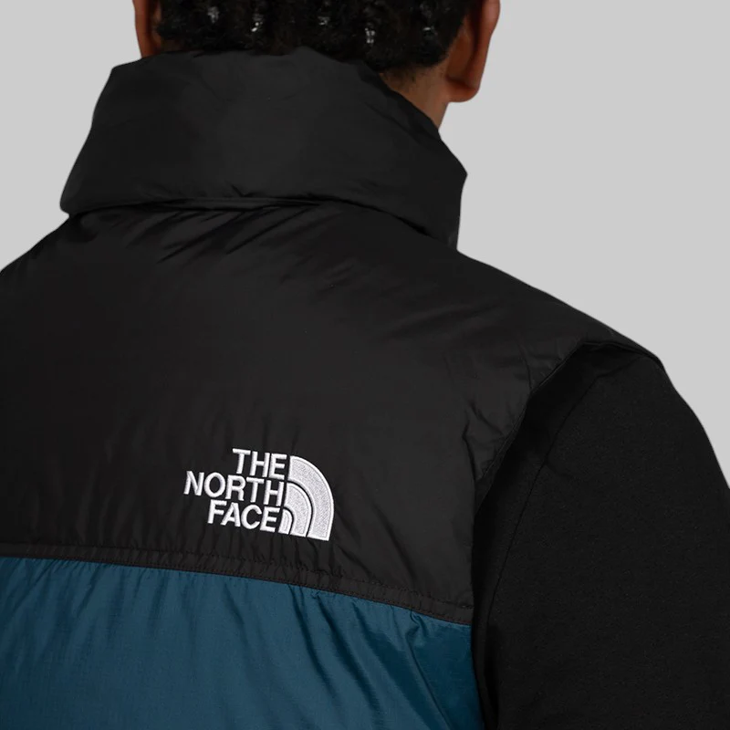 1996 Retro Nuptse Vest - Midnight Petrol/TNF Black - Image 6