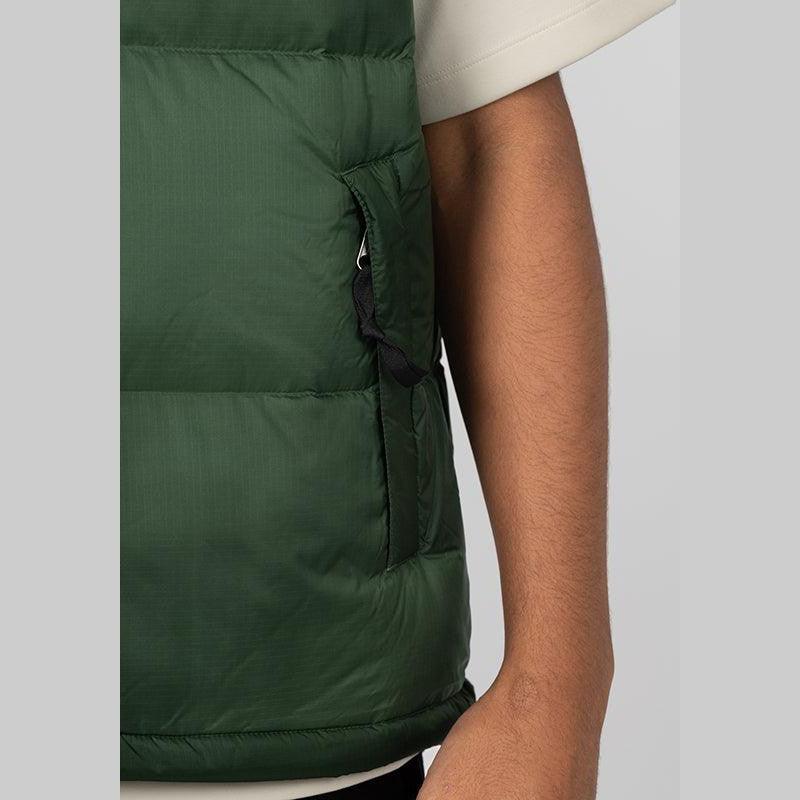 1996 Retro Nuptse Vest - Pine Needle/Summit Navy - Image 8