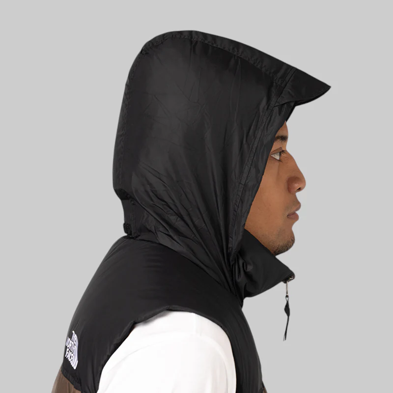1996 Retro Nuptse Vest - Smokey Brown/TNF Black - Image 10