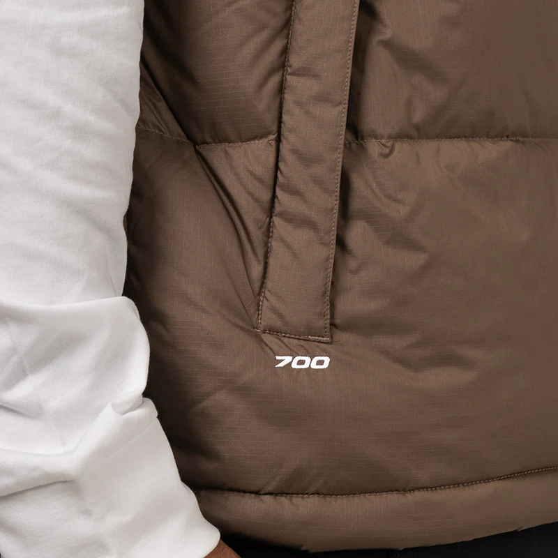 1996 Retro Nuptse Vest - Smokey Brown/TNF Black - Image 11