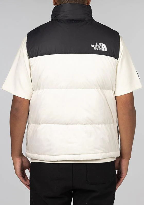 1996 Retro Nuptse Vest - White Dune - Image 4