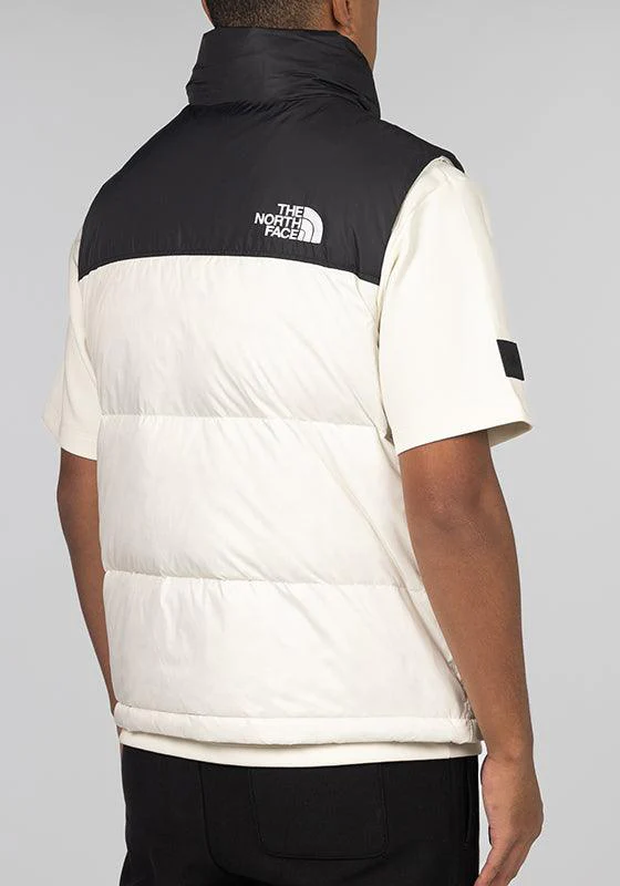1996 Retro Nuptse Vest - White Dune - Image 5