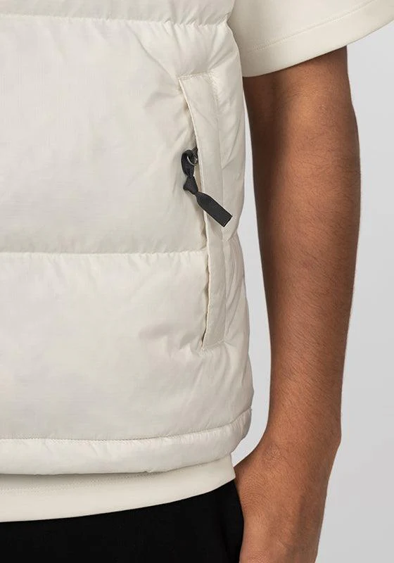 1996 Retro Nuptse Vest - White Dune - Image 8