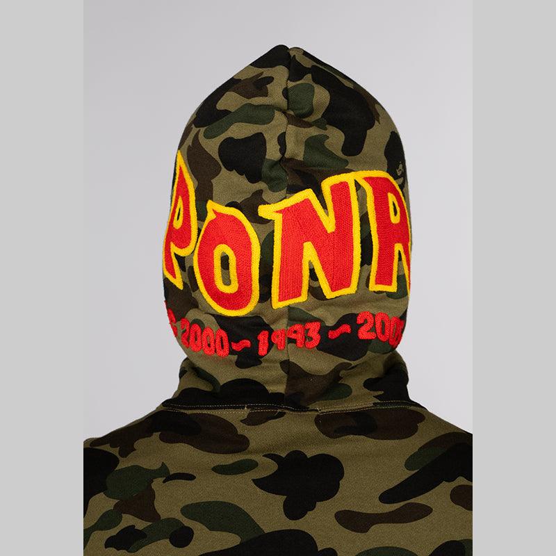 1st Camo 2nd Shark Full Zip Hoodie - Green - Image 10