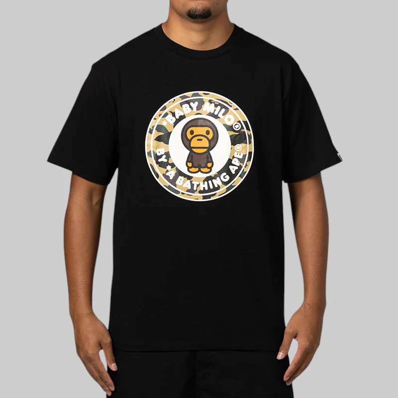 1st Camo Milo Busy Works T-Shirt - Black/Yellow