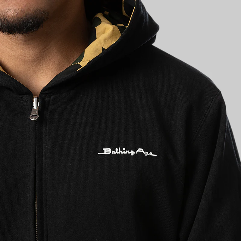 1st Camo Reversible Zip Hoodie Jacket - Yellow - Image 12