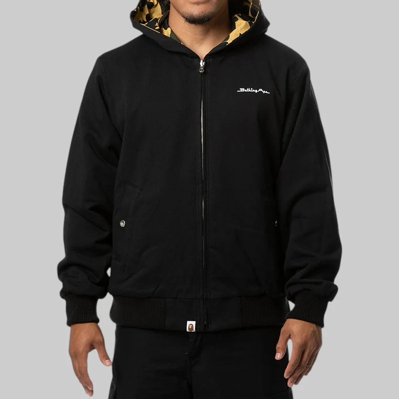 1st Camo Reversible Zip Hoodie Jacket - Yellow - Image 8