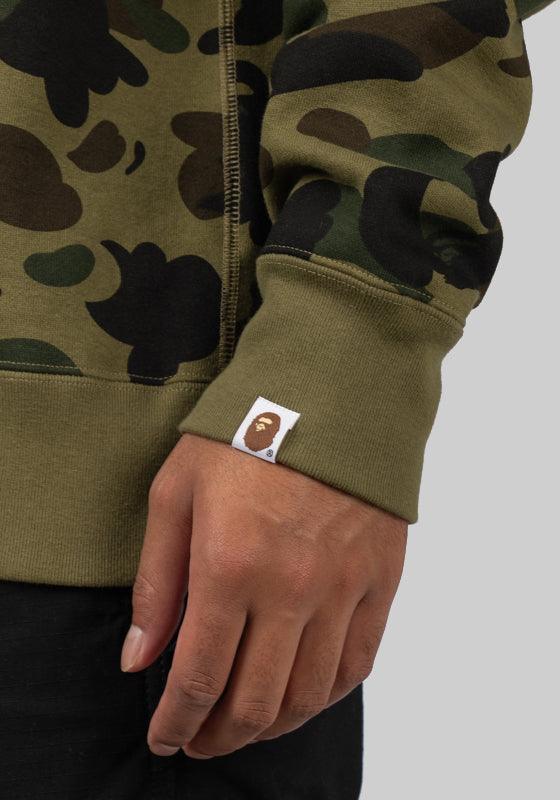 1st Camo Shark Full Zip Hoodie - Green - Image 9
