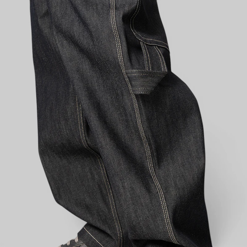 3 Layered Denim Pant - Indigo Blue - Image 6