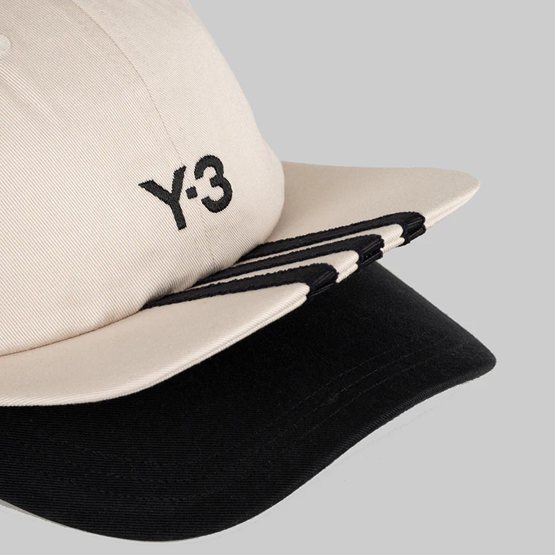 3-Stripe 'Double Brim' Cap - Talc - Image 2