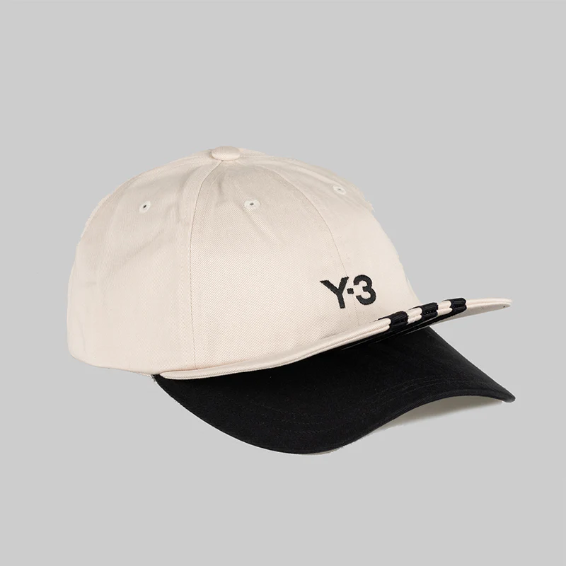 3-Stripe 'Double Brim' Cap - Talc - Image 3