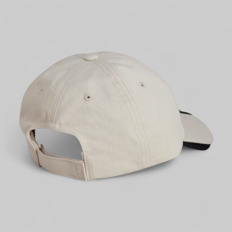 3-Stripe 'Double Brim' Cap - Talc - Image 6