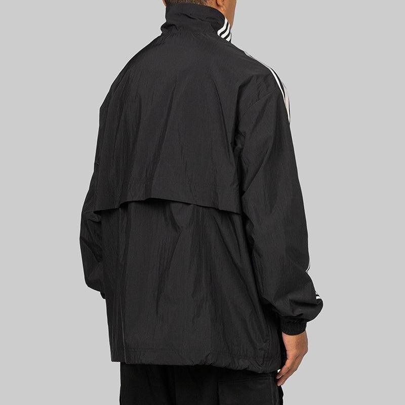 3 Stripes Nylon Half Zip - Black - Image 5