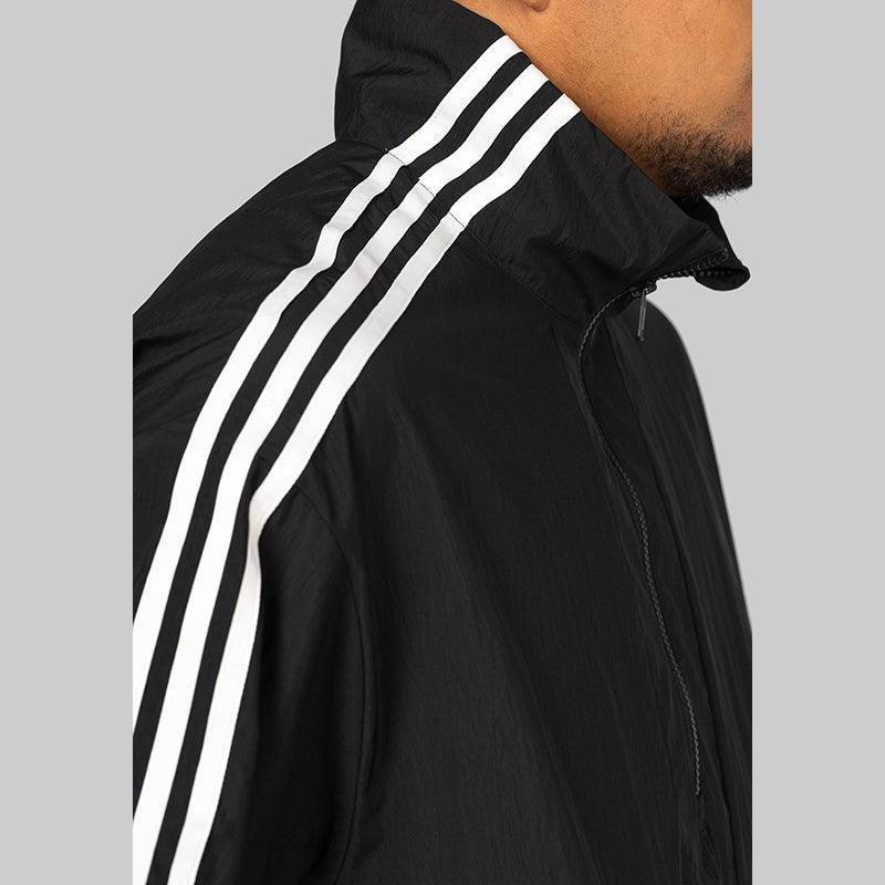 3 Stripes Nylon Half Zip - Black - Image 7