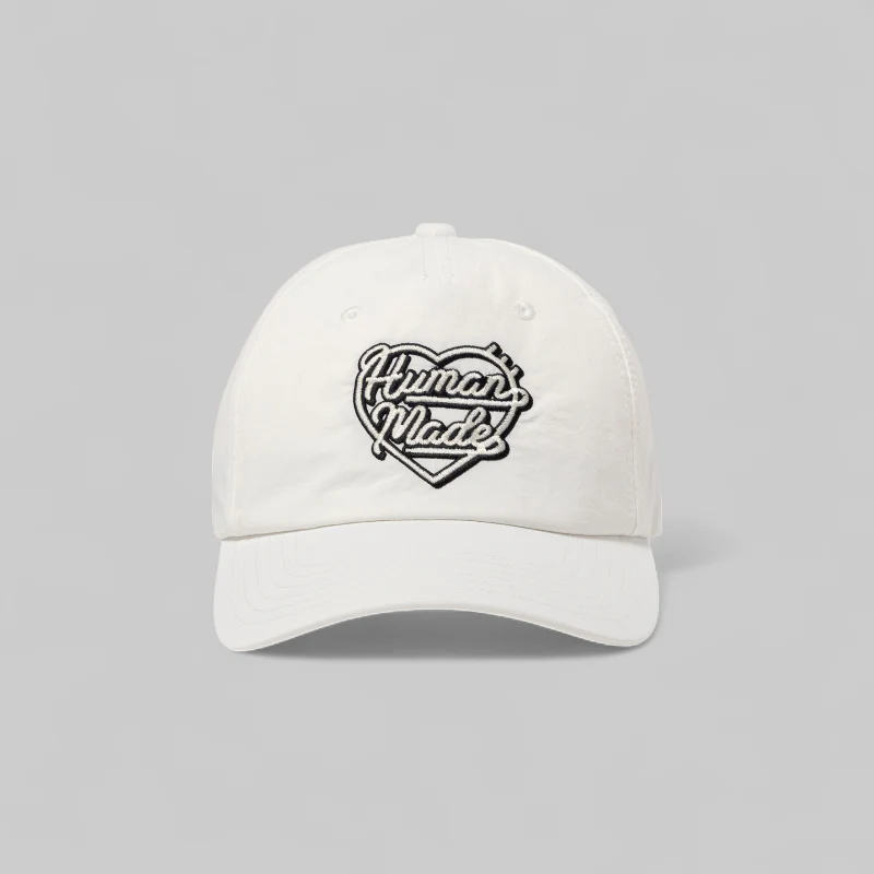 5 Panel Nylon Cap - White
