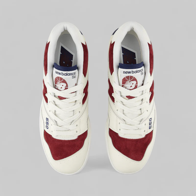 550 - Off White/Burgundy - Image 2