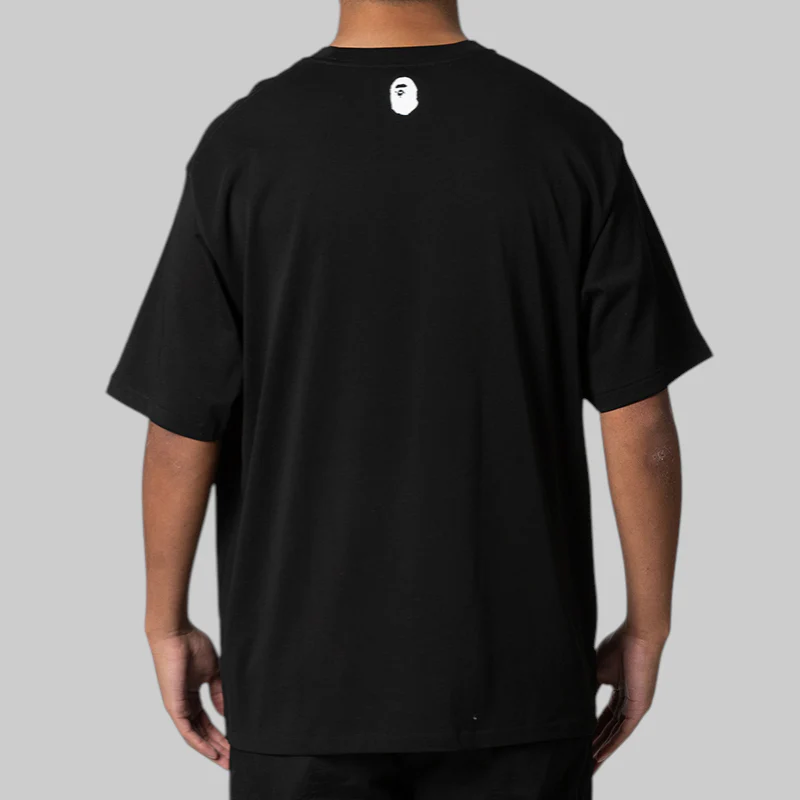 A Bathing Ape Logo Relaxed Fit T-Shirt - Black - Image 2