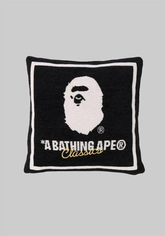 A Bathing Ape Square Cushion - Black