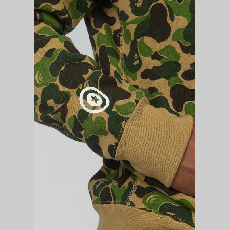 ABC Camo Double Shark Full Zip Hoodie - Green - Image 9