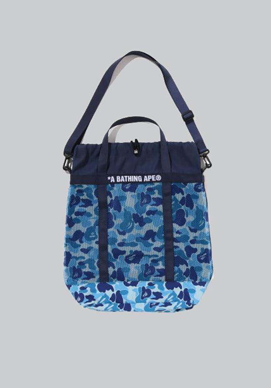 ABC Camo Mesh Tote Bag - Blue