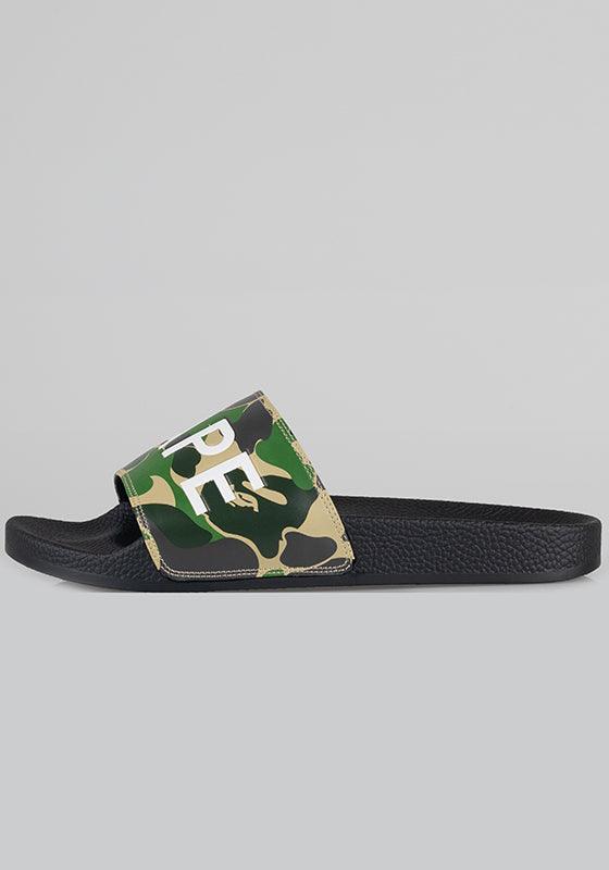 ABC Camo Slide Sandals - Green