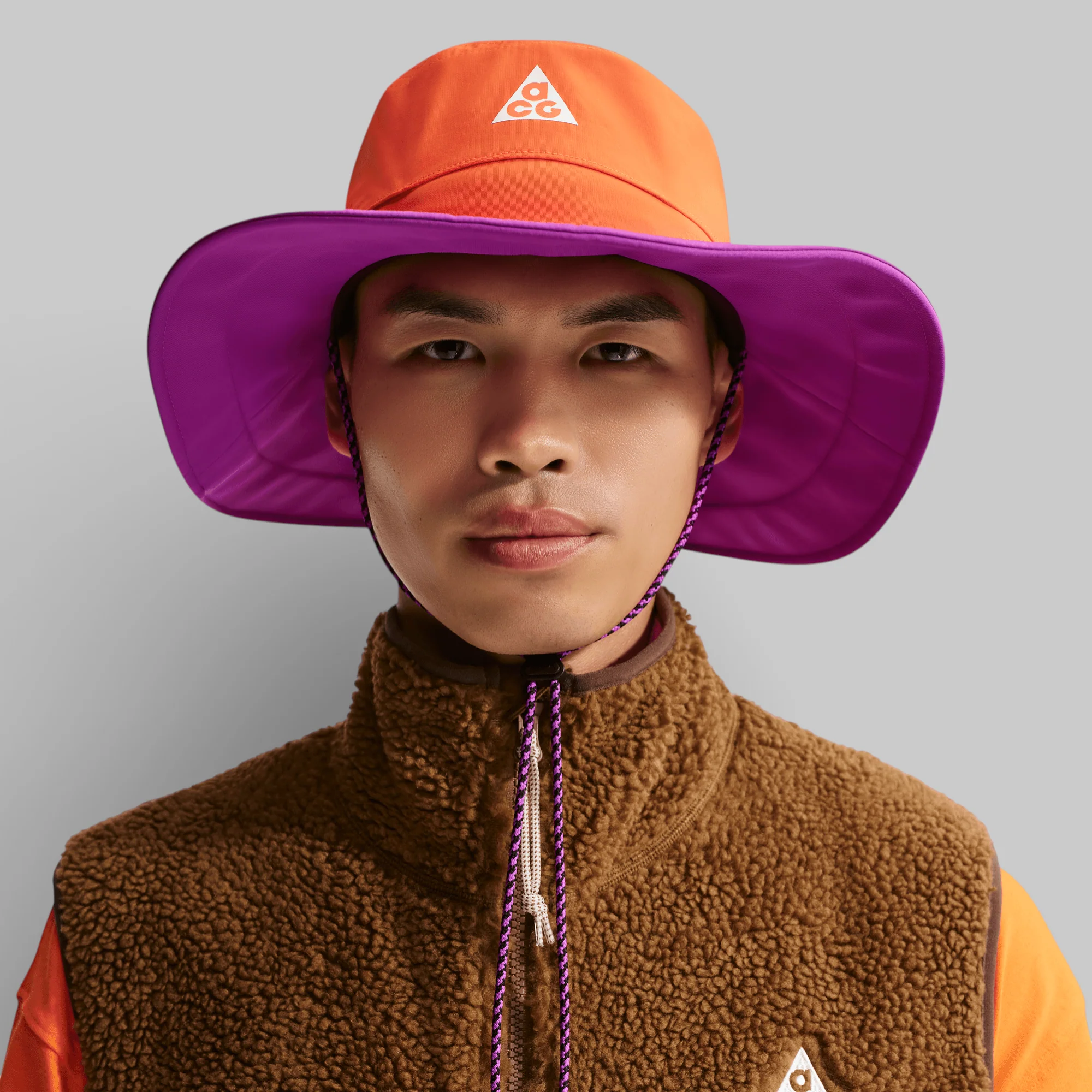 ACG Apex Bucket Hat - Safety Orange/Vivid Purple - Image 5