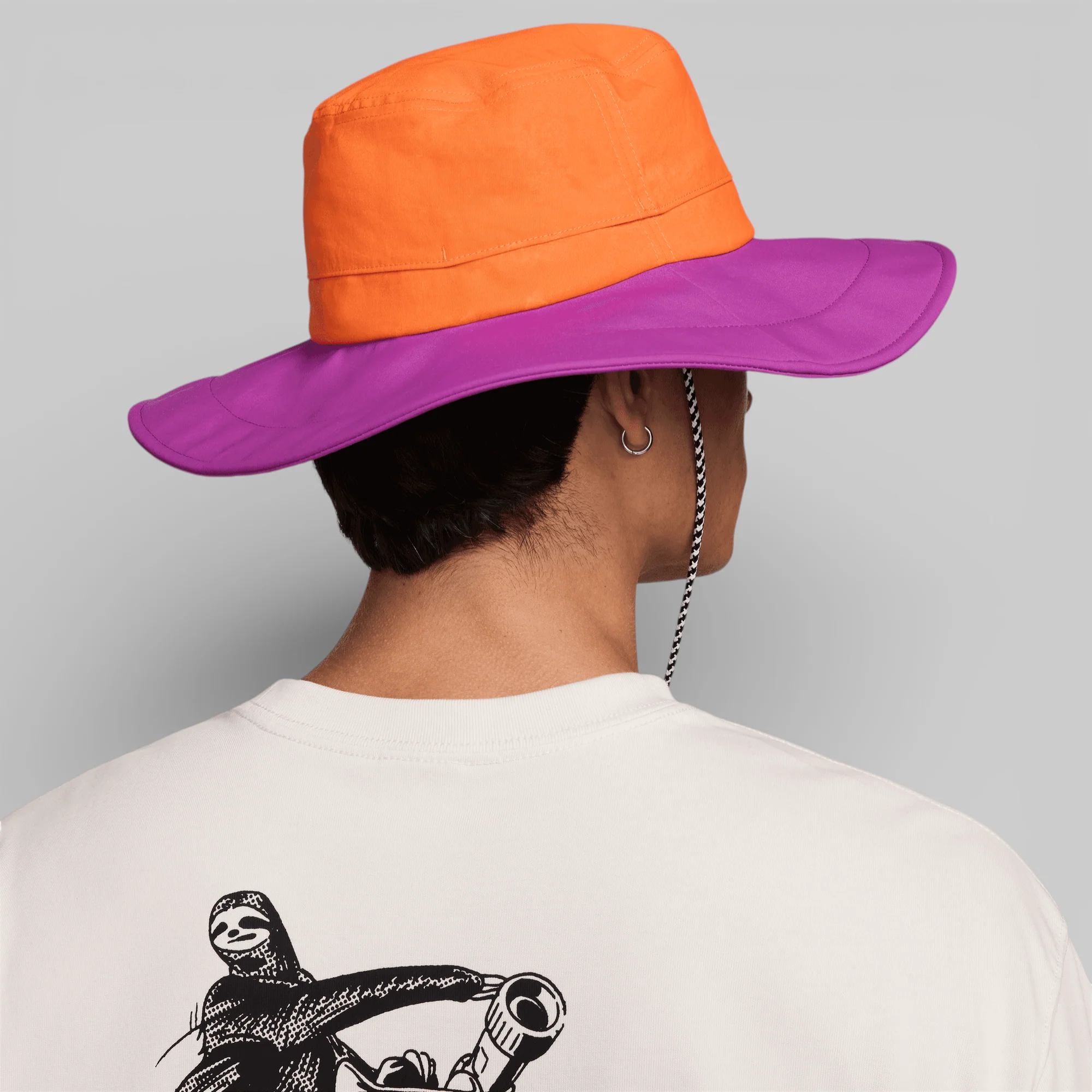 ACG Apex Bucket Hat - Safety Orange/Vivid Purple - Image 8