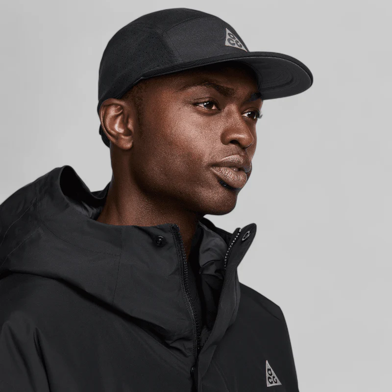 ACG Fly Cap with detachable cape - Black/Reflective Silver - Image 4