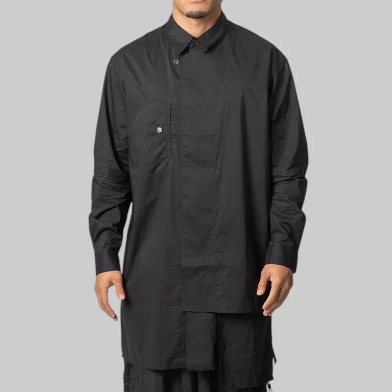Adaptive Cotton Shirt - Black