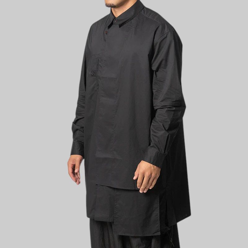 Adaptive Cotton Shirt - Black - Image 2