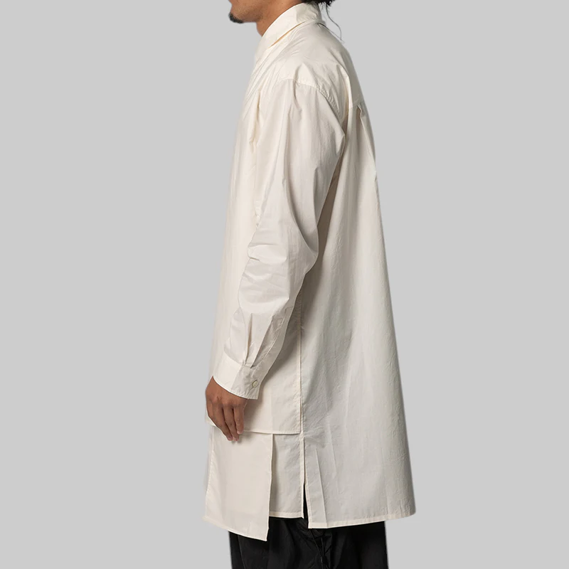 Adaptive Cotton Shirt - Chalk White - Image 3