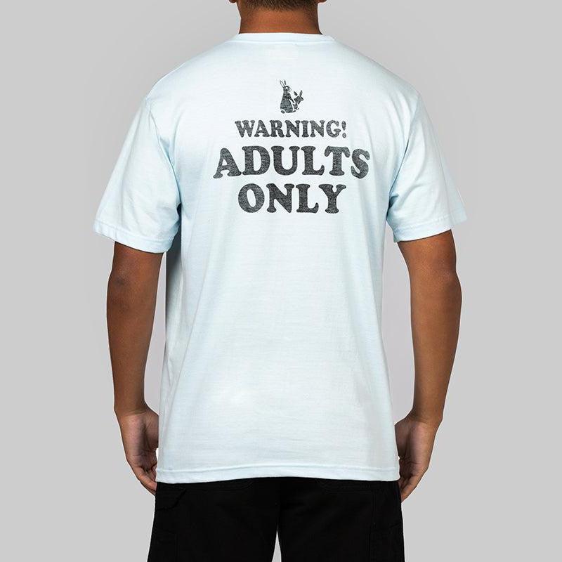 Adults Only T-Shirt - Sax Blue - Image 2