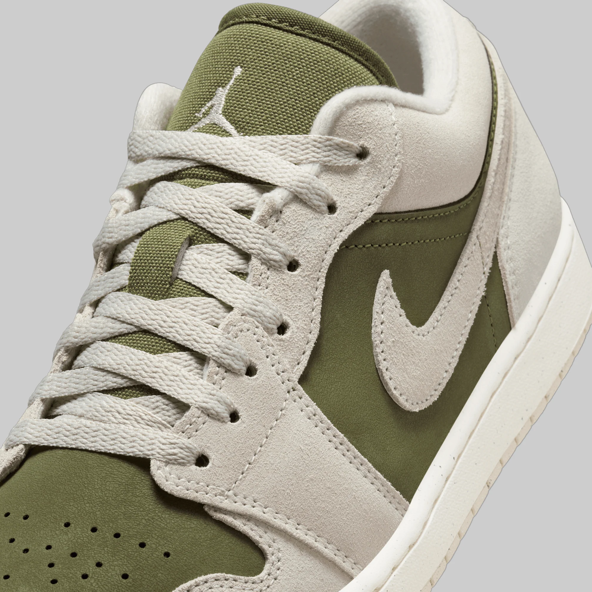 Air Jordan 1 Low SE - Medium Olive/Sail - Image 6