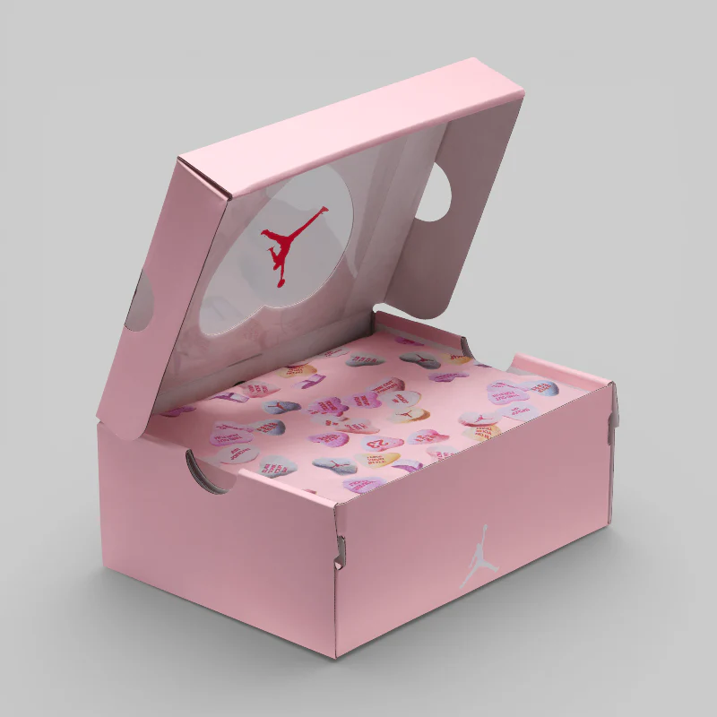 Air Jordan 4 Retro (Pre School) "Valentine's Day" - Image 6