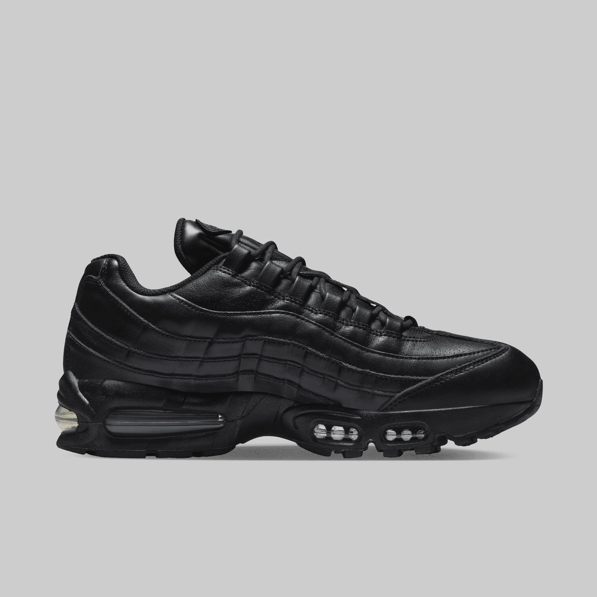 Air Max 95 Big Bubble LTR - Black Leather - Image 2