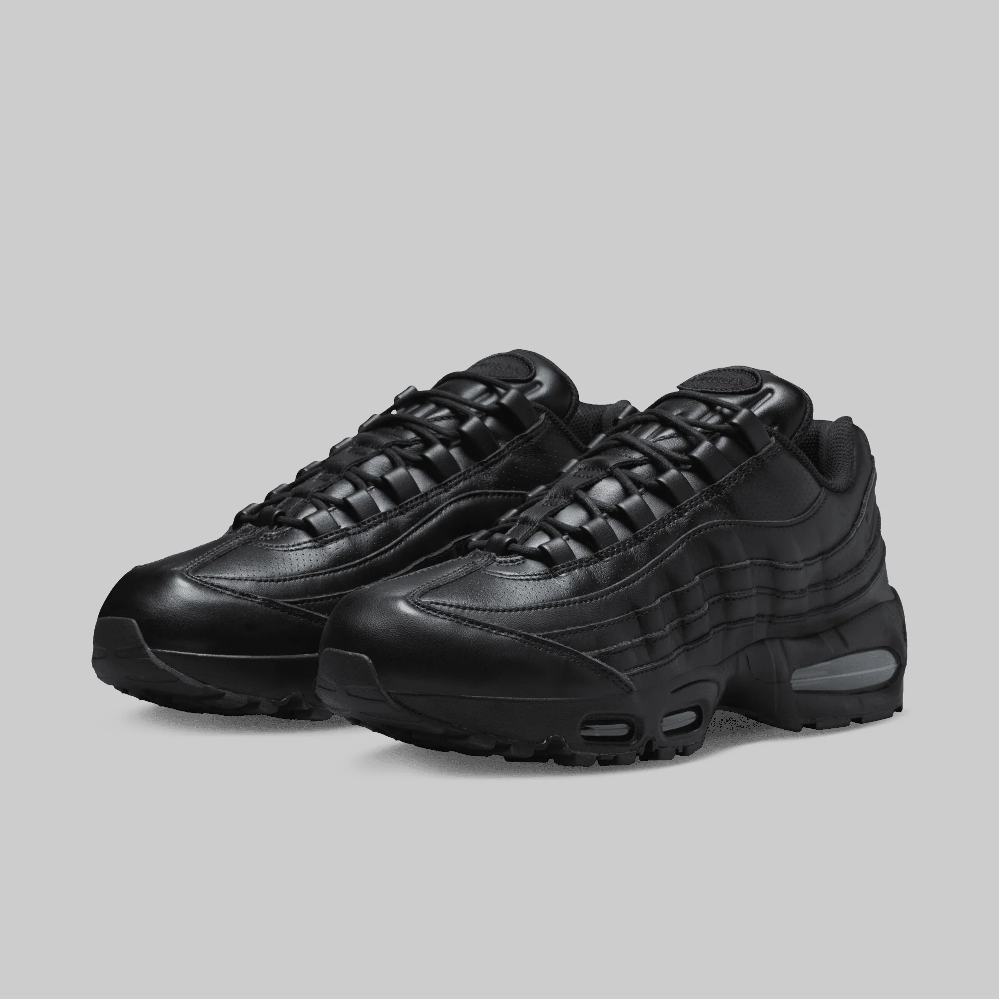Air Max 95 Big Bubble LTR - Black Leather - Image 7