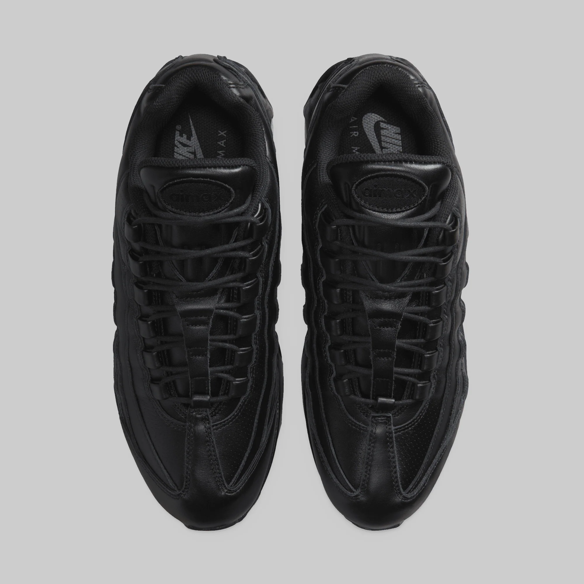 Air Max 95 Big Bubble LTR - Black Leather - Image 8