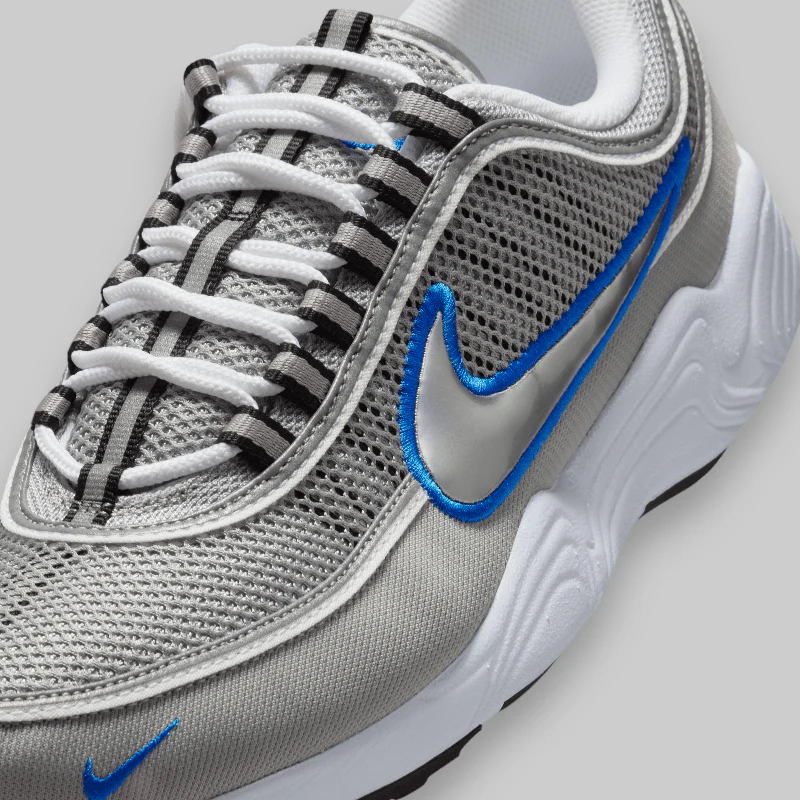 Air Zoom Spiridon OG SP - "Metallic Silver/Signal Blue" - Image 10