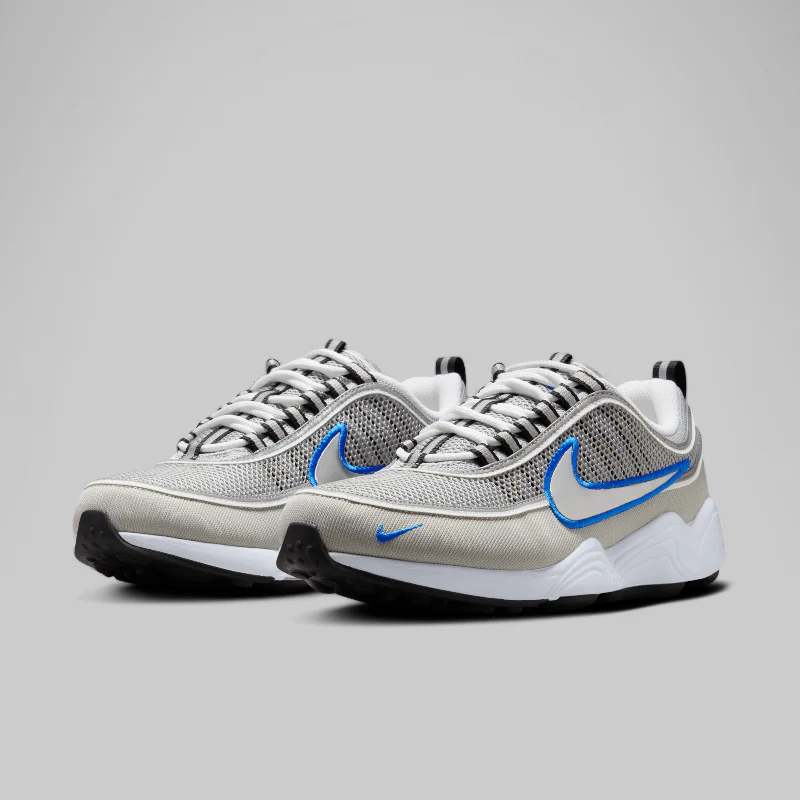 Air Zoom Spiridon OG SP - "Metallic Silver/Signal Blue" - Image 2