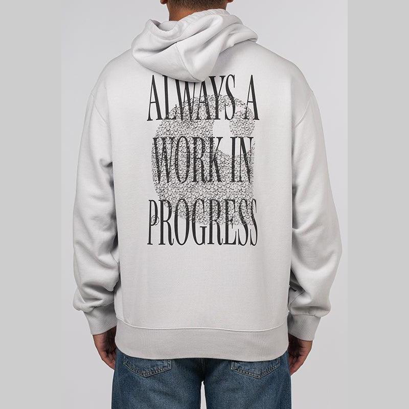 Always a WIP Hooded Sweat - Sonic Silver Stone Washed - Image 4