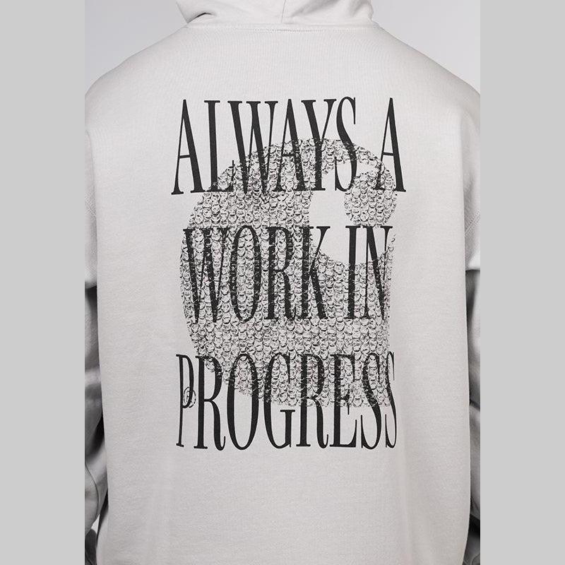 Always a WIP Hooded Sweat - Sonic Silver Stone Washed - Image 6