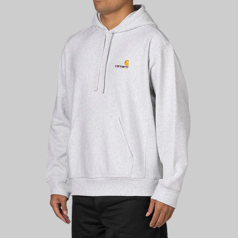 American Script Hoodie - Ash Heather - Image 3