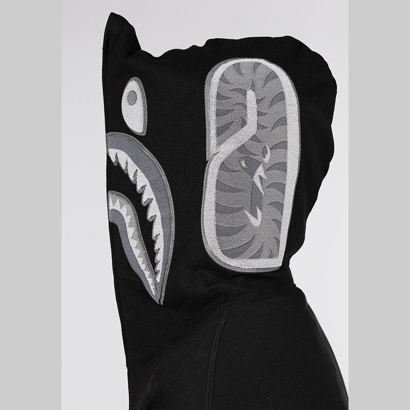 Ape Head One Point Shark Zip Hoodie - Black - Image 4